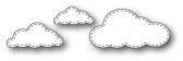 memory box stitched cloud trio